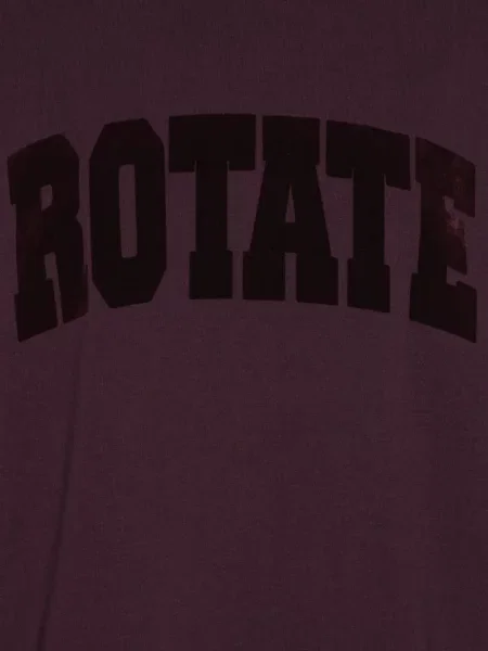 Tricou Rotate Birger Christensen cu decolteu rotund violet