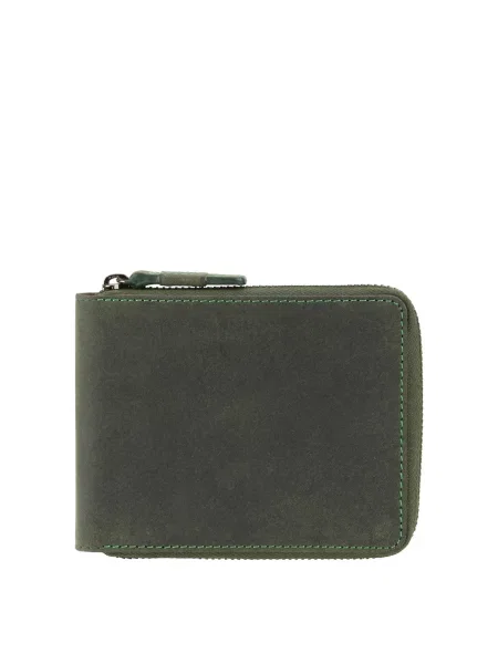 Кожаный кошелек Visconti зеленый