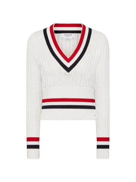 Sweter dziecięcy Thom Browne biały
