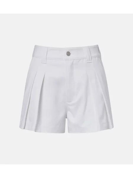 Pantaloni scurți din denim Frame alb