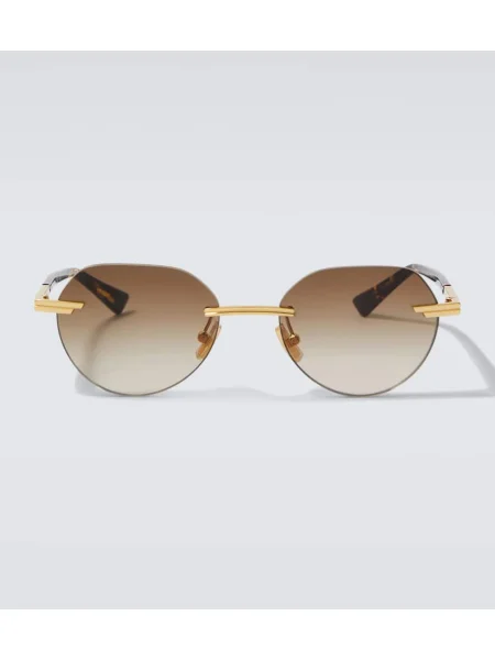 Ochelari de soare Bottega Veneta auriu