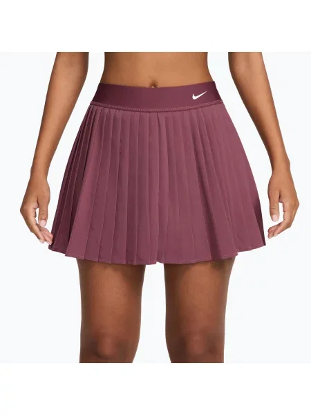 Sukně Nike Victory Dri-Fit High-Waisted Pleated pink smoke/white bílé