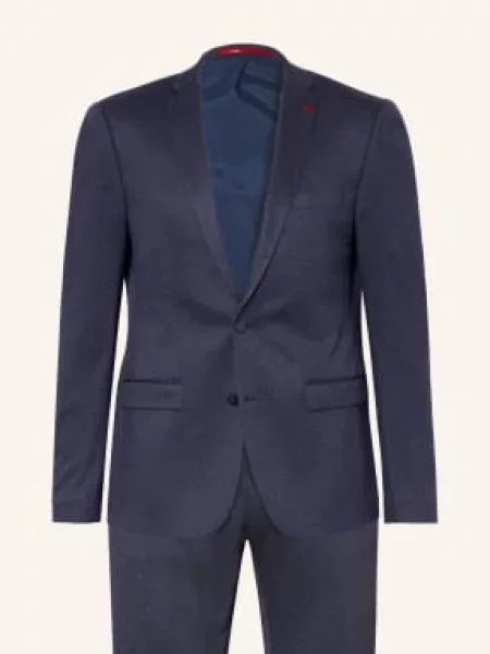 Roy Robson Garnitur O Kroju Slim Fit Z Dżerseju blau granatowy