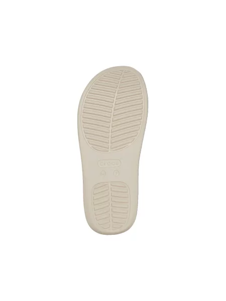 Papuci Crocs cu platformă bej