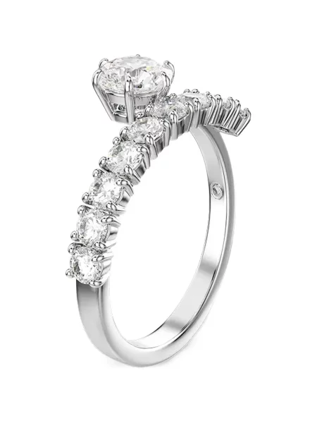 Inel Swarovski cu zirconiu plic
