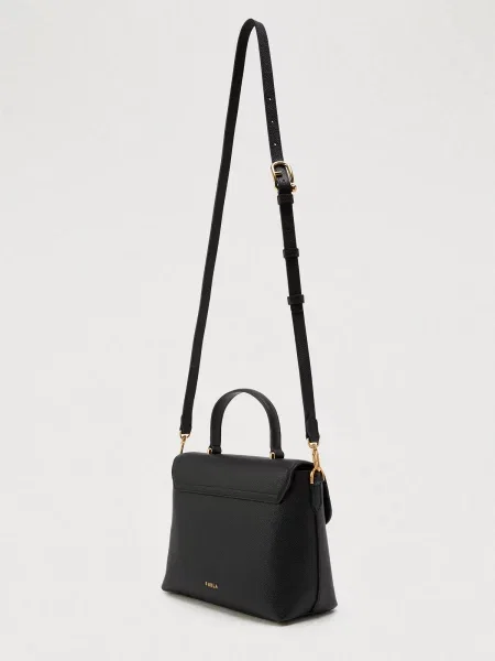 Furla Kožna torba Furla crna