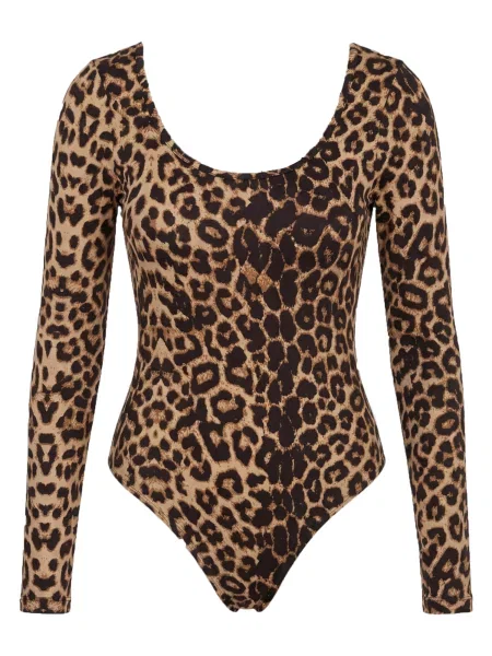 Studioselect Tricou body Madlin nisipiu / închis maro