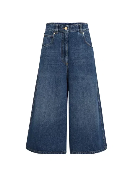 Decupat pantaloni Brunello Cucinelli albastru