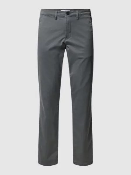 Chinosy o kroju slim fit w jednolitym kolorze model ‘NEW Miles’ Selected Homme