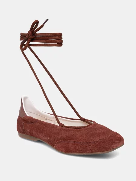 Patrizia Pepe balerini din piele întoarsă