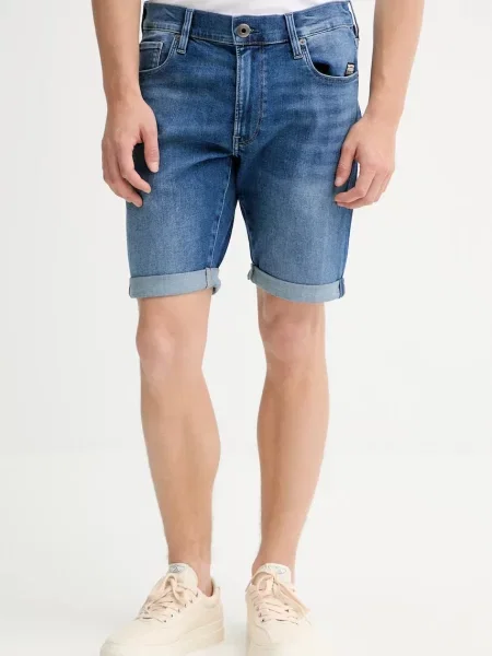 G-Star pantaloni scurti jeans albastru