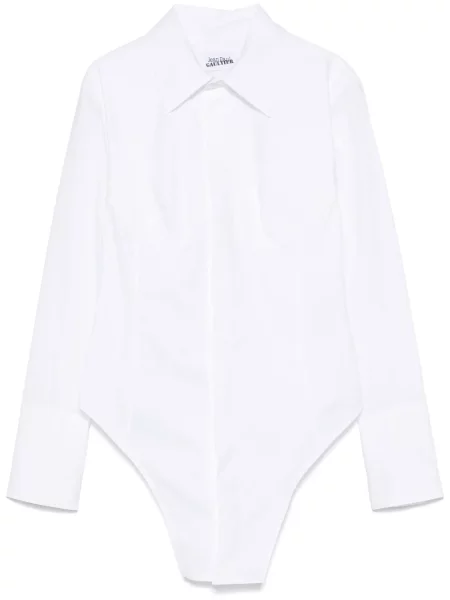 Bodi Jean Paul Gaultier puplin bijela