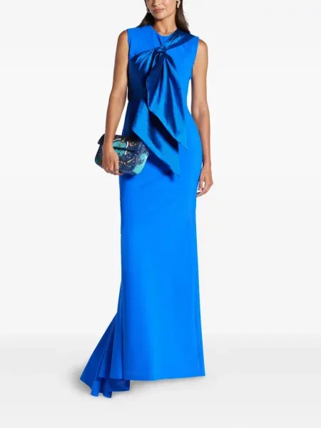 Rochie Greta Constantine cu funde albastru