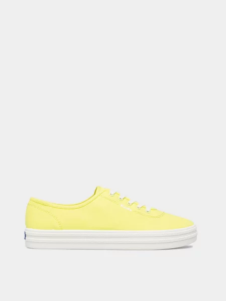 KEDS Кеды низкие Женское текстиль жёлтый
