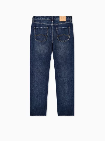 Прямі джинси Armani Exchange синій