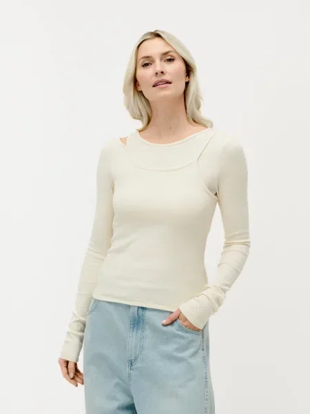 LeGer by Lena Gercke Póló Lena piszkosfehér