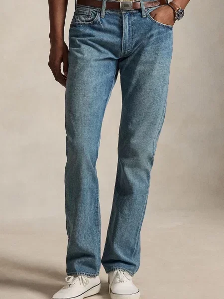 Polo Ralph Lauren blugi straight pentru bărbați albastru