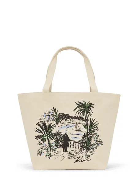 Karl Lagerfeld geantă shopper pentru femei din K/ESSENTIAL bej