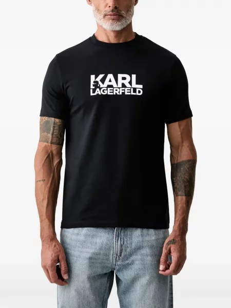 Tricou Karl Lagerfeld cu imagine negru