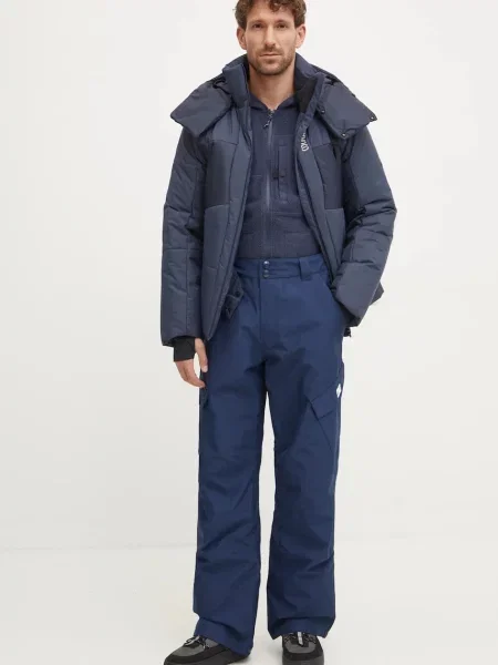 Однотонный свитер Haglofs с капюшоном синий