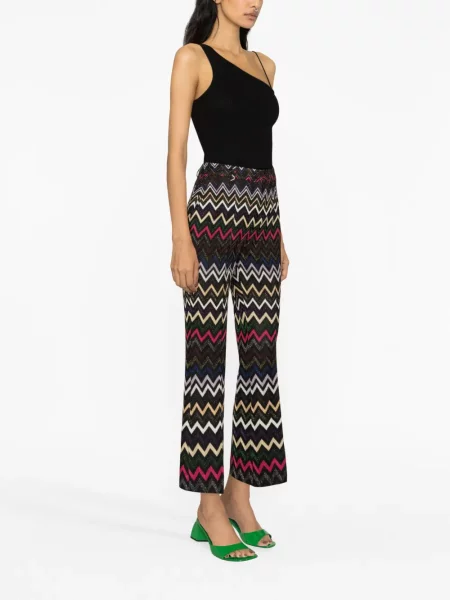 Pantaloni Missoni tricotate negru