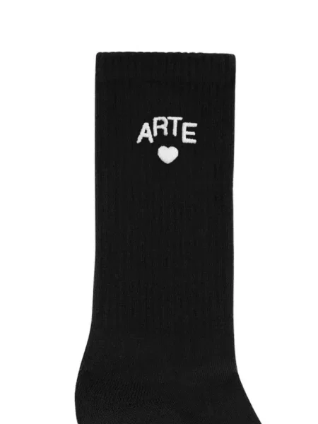 Șosete Arte Antwerp cu broderie negru