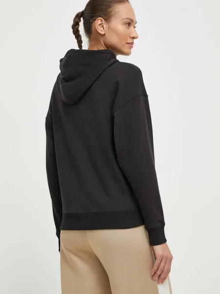 Mikina Puma CLASSICS Shiny Logo Hoodie černá