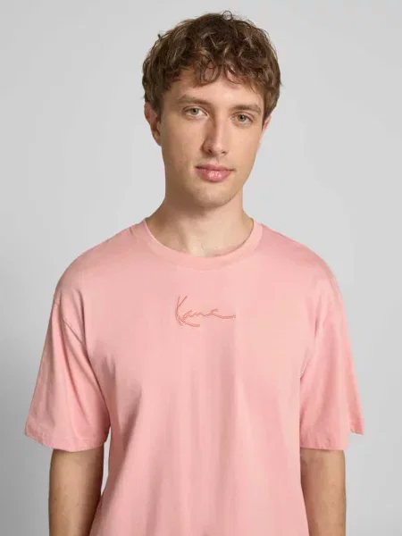 T-shirt w kroju regular fit z haftowanym logo Karl Kani