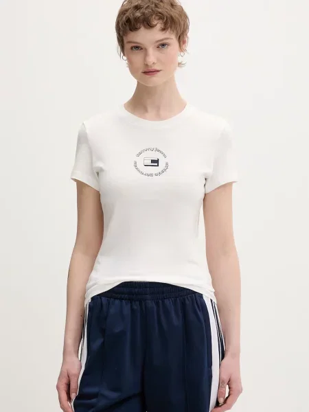 Tommy Jeans basic tričko bílé