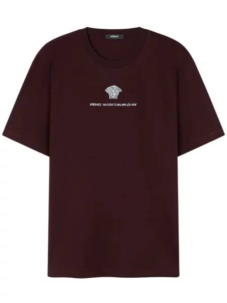Tricou Versace cu broderie maro
