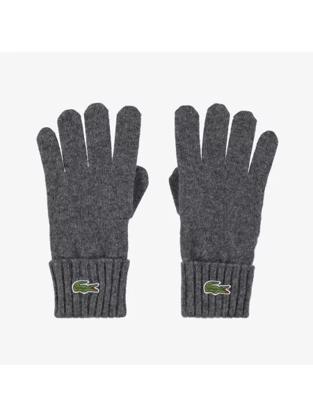 Перчатки Lacoste серые