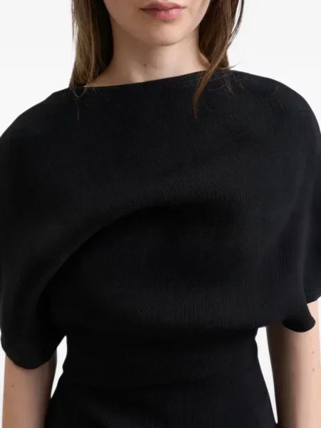 Rochie midi Séfr drapată negru