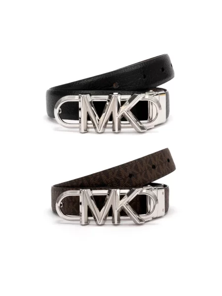 MICHAEL Michael Kors pasek dwustronny czarny