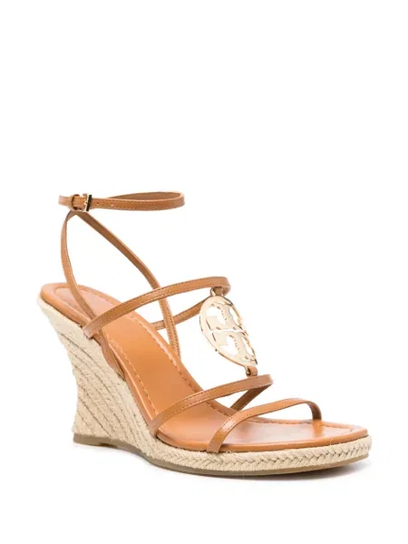 Espadryle Tory Burch skórzane brązowe