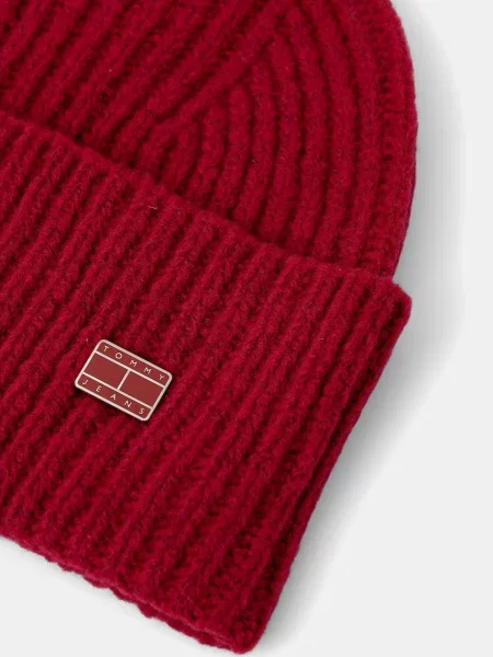 Tommy Jeans Kapa z dodatkom volne rdeča