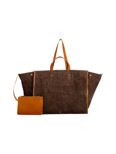 Shopperka Jerome Dreyfuss skórzana brązowa