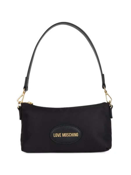 Geantă Love Moschino cu autograf negru