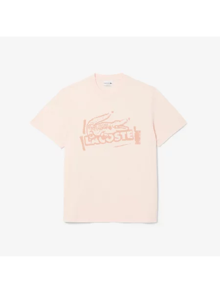 Классическая футболка Lacoste бежевая