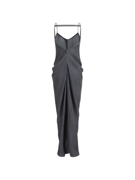 Rochie maxi Oude Waag drapată gri