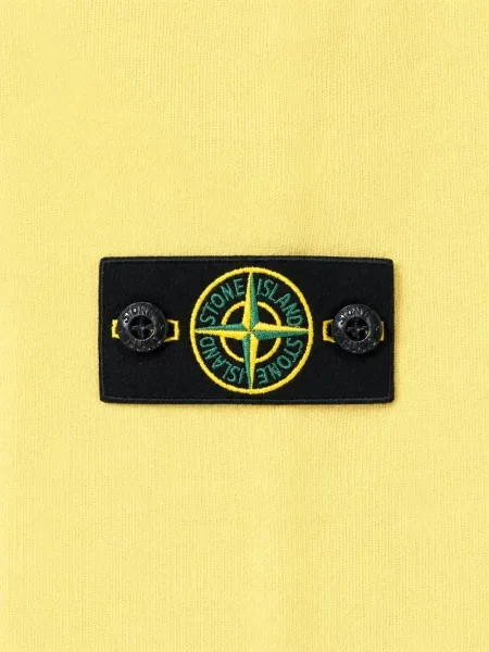 Bluza z kapturem dziecięca Stone Island żółta
