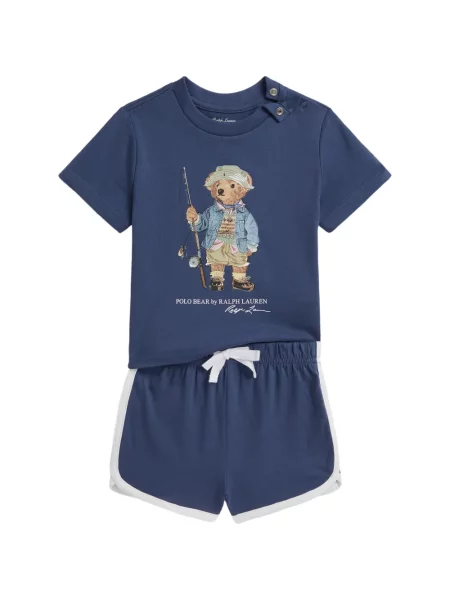 Koszulka polo dziecięca Polo Ralph Lauren niebieska
