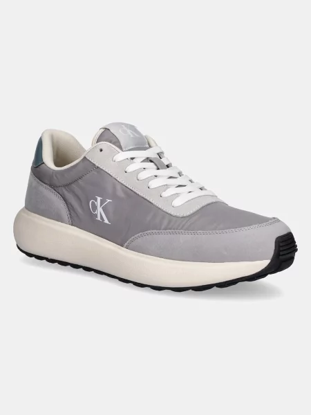 Superge Calvin Klein Jeans ATHLEISURE RUNNER LACEUP MIX siva