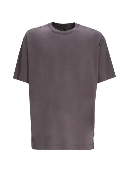 Tricou Boss cu decolteu rotund gri