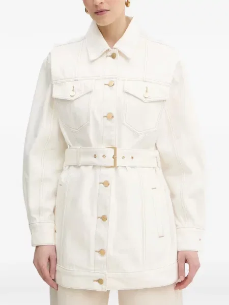 Cu centură geacă de blugi Armani Exchange alb