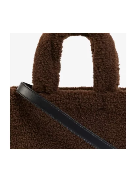 LACOSTE Geantă de umăr Lacoste Petit sac cabas Heritage Noir/Marron' maro