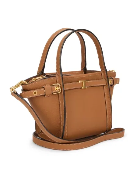 Shopperka Tod's skórzana brązowa