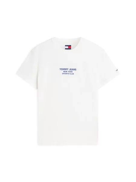 Tommy Jeans Póló SPORTS CLUB kék fehér