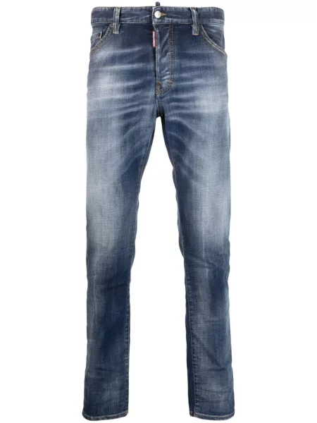 Blugi Dsquared2 zdrențuiți albastru