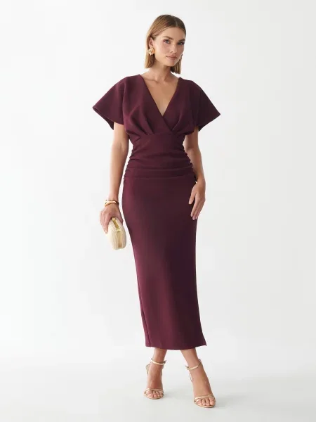 BWLDR Rochie ELIZA bordeaux roșu