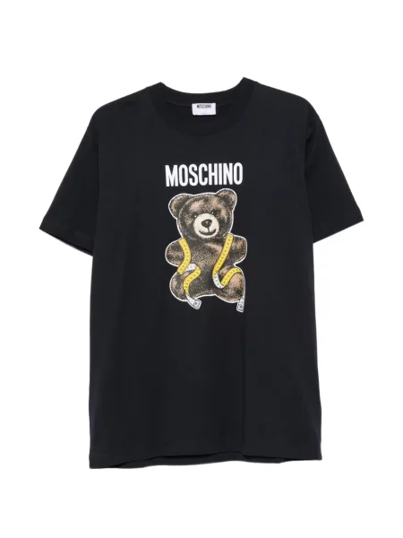 Ursuleț de pluș tricou Moschino cu imagine albastru